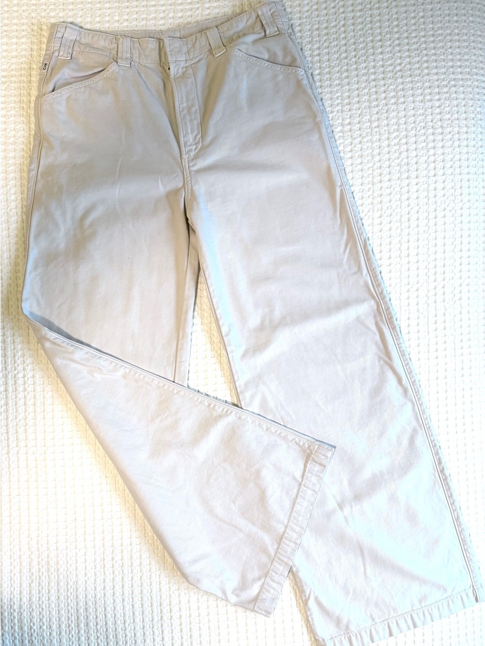 Citizens of Humanity Light Beige Straight-Leg Jeans - Size 28